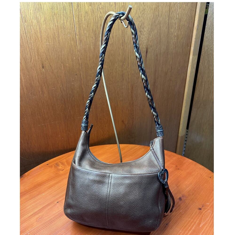 Brighton Barbados Copper Leather Hobo Bag
